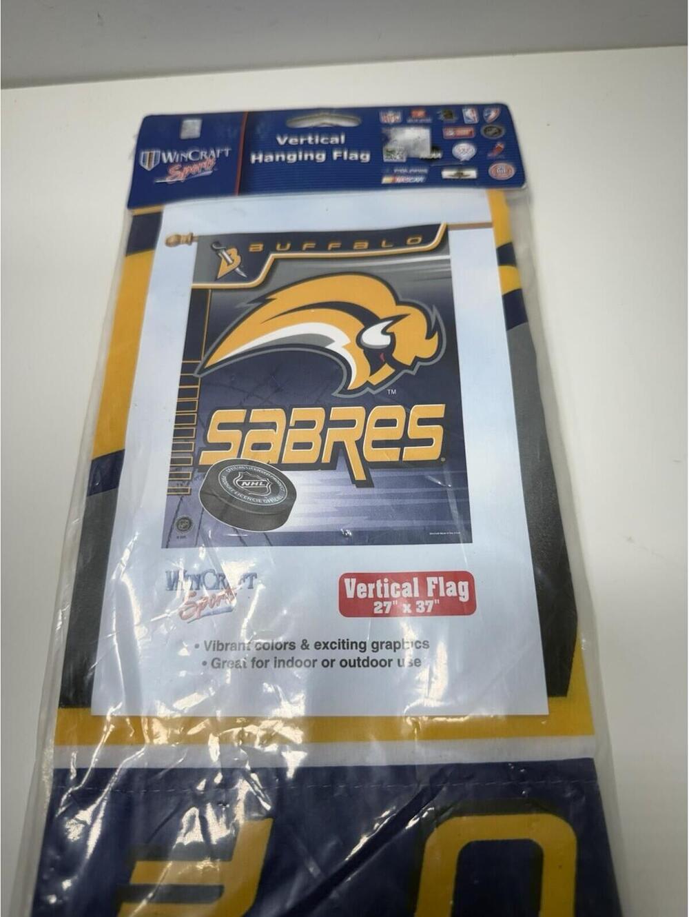 Buffalo Sabres Wincraft Outdoor Flag Banner Man Cave NHL Hockey 27 x 37 Inch